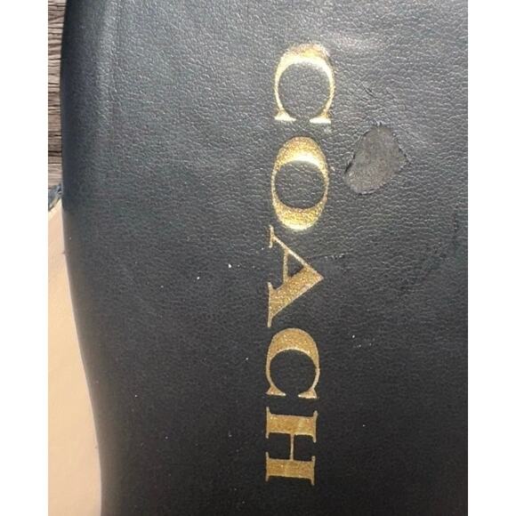 Coach Finlay Suede Clog — Black Suede / Wood Platform / Women’s US 6B - Picture 5 of 6